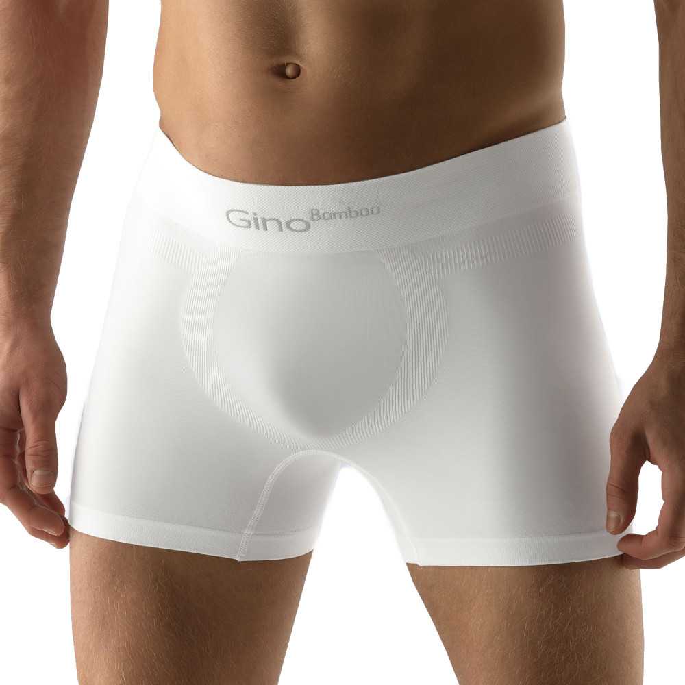 Boxerky s delší nohavičkou Bamboo PureLine  bílá  M/L