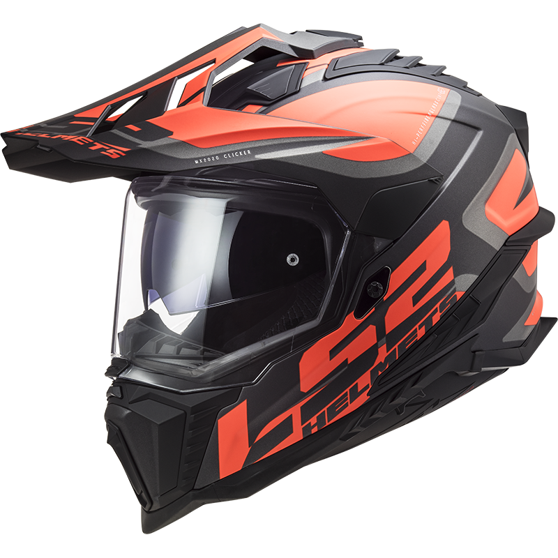 Enduro helma LS2 MX701 Explorer Alter  Matt Black Fluo Orange