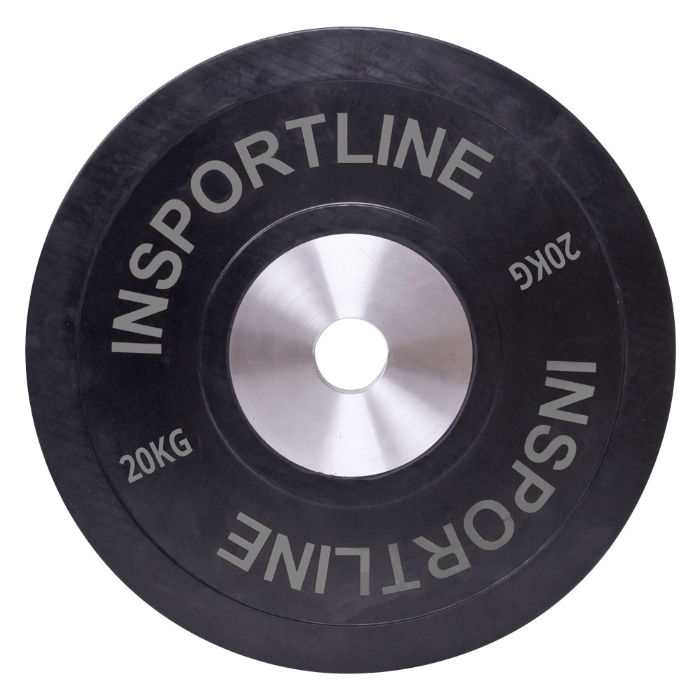 Gumový kotouč inSPORTline Bumper Plate 20 kg