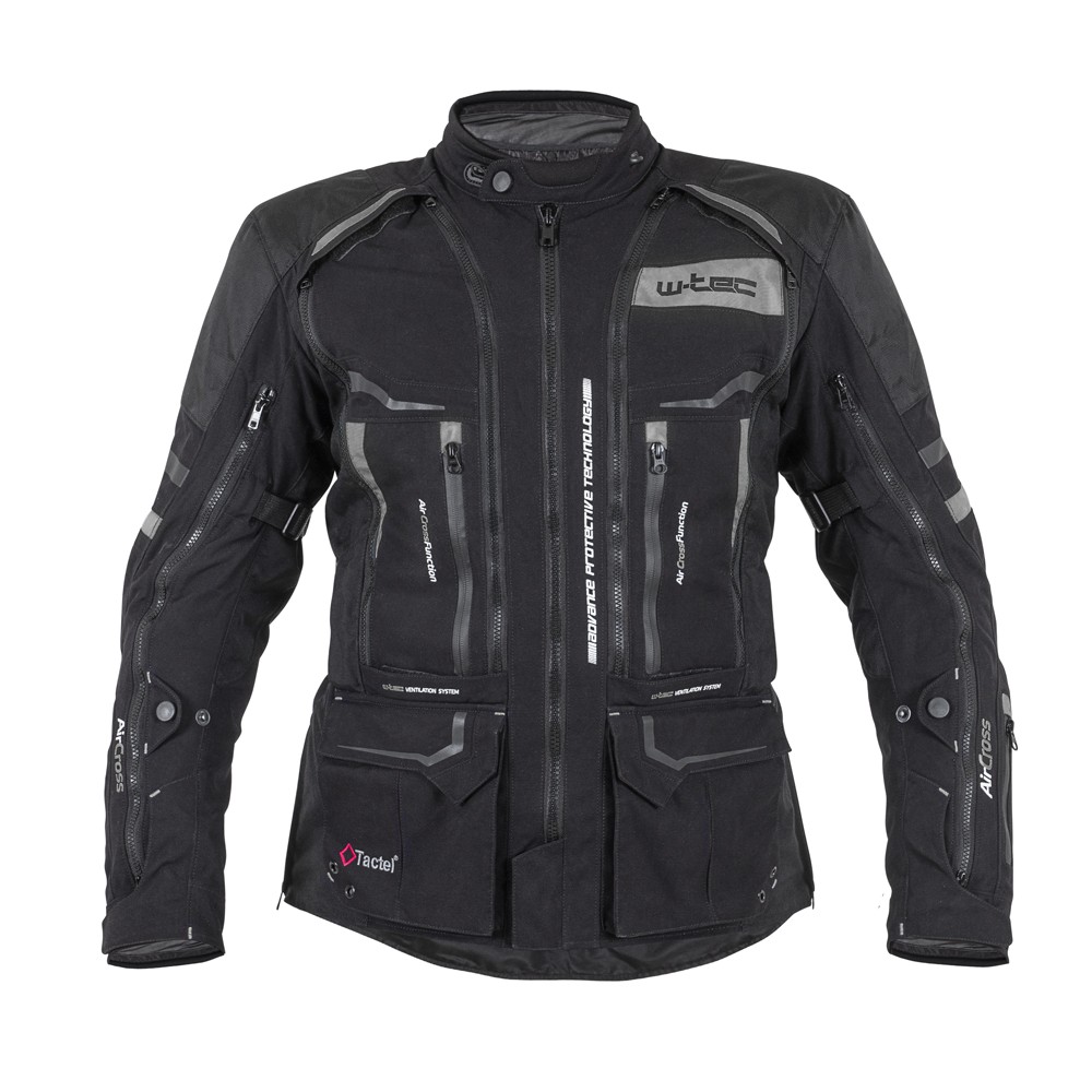 Moto bunda W-TEC Aircross  černo-zlatá  4XL