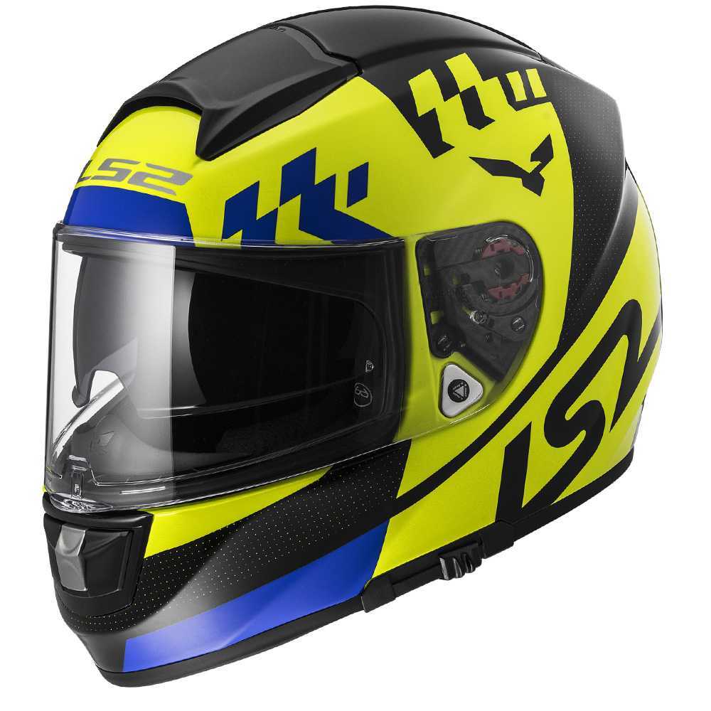 Moto přilba LS2 FF397 Vector Podium  Fluo Yellow Black  L (59-60)