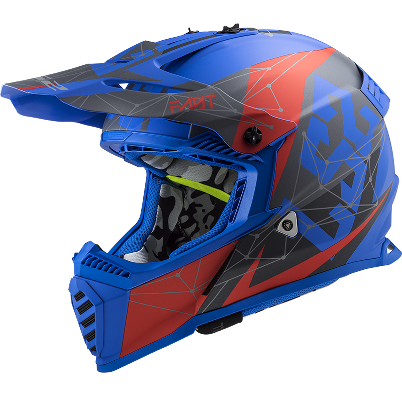 Moto přilba LS2 MX437 Fast Evo Alpha  Matt Blue  XXS (51-52)