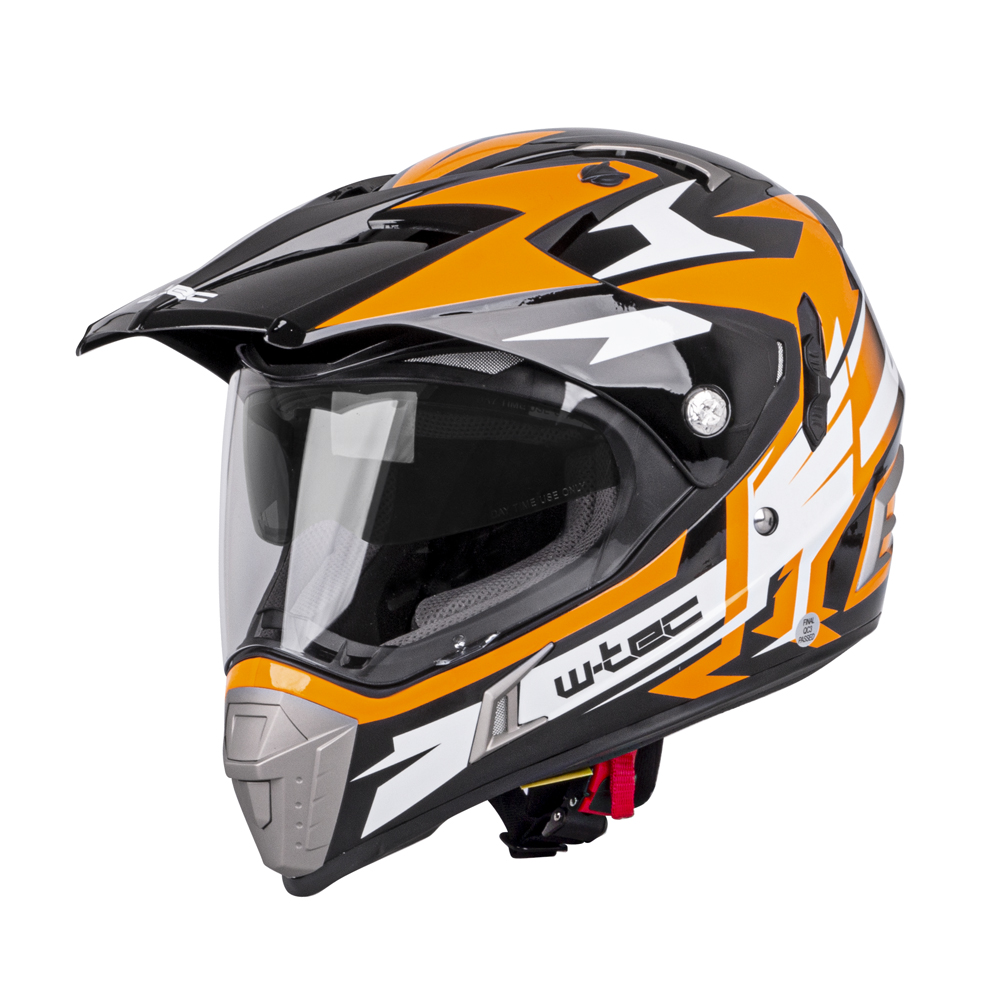 Moto přilba W-TEC Dualsport  Black-Fluo Orange  L (59-60)