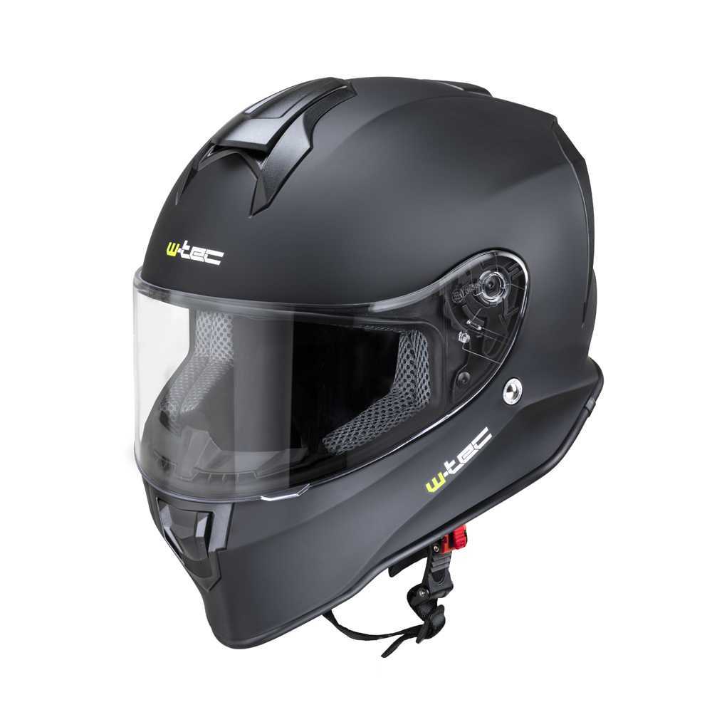 Moto přilba W-TEC Integra Solid  Matt Black  M (57-58)