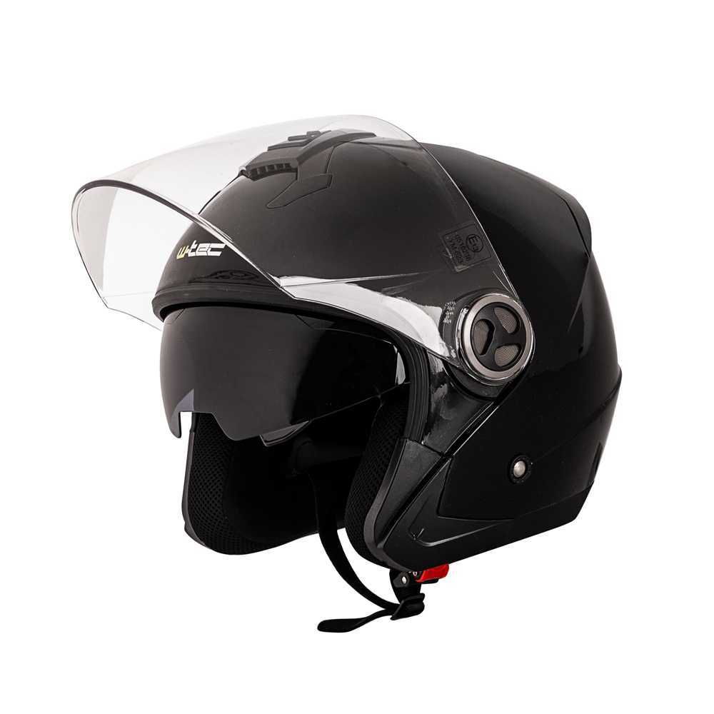 Moto přilba W-TEC YM-623  Pure Black Gloss  L (59-60)