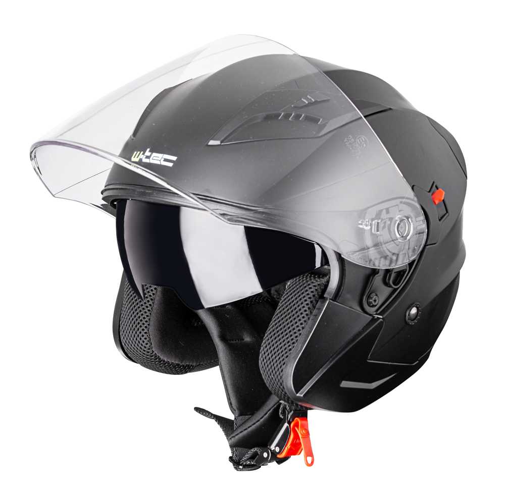 Moto přilba W-TEC YM-627  Pure Matt Black  S (55-56)