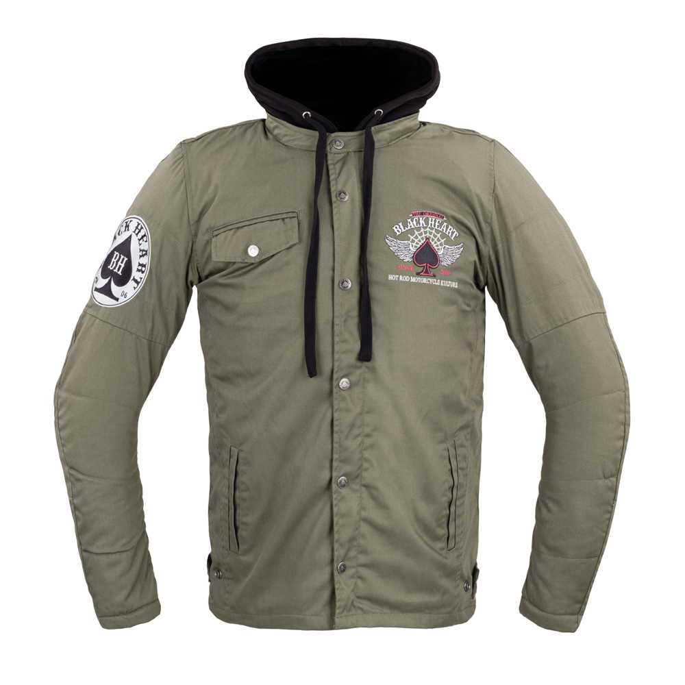 Pánská bunda W-TEC Black Heart Hat Skull Jacket s aramidem  khaki