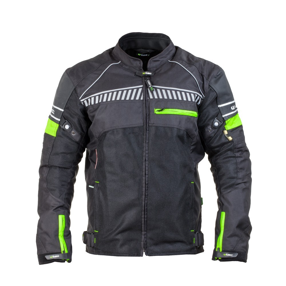 Pánská moto bunda W-TEC Meltsch  Neon zelená-černá  M