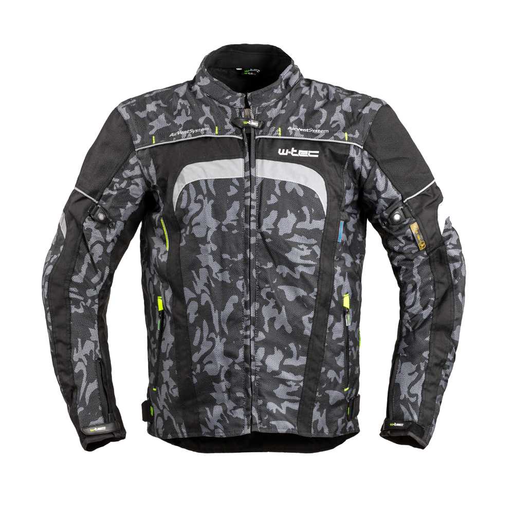 Pánská moto bunda W-TEC Torebaro  Black-Grey Digi-Camo  XXL