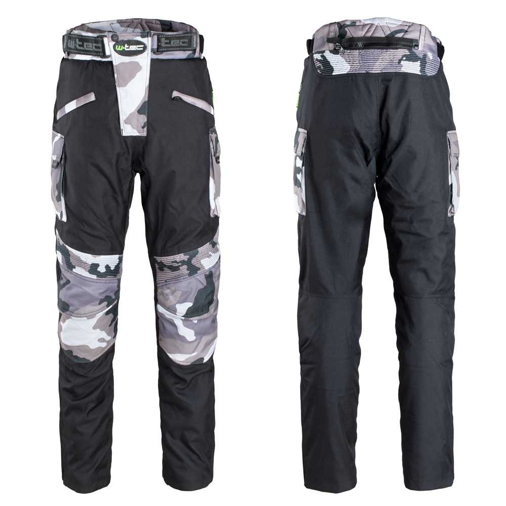 Pánské moto kalhoty W-TEC Kaamuf  Black Camo  L