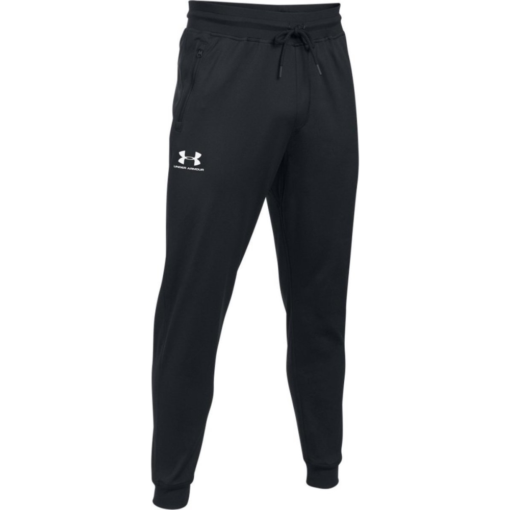 Pánské tepláky Under Armour Sportstyle Jogger  Black/White  M