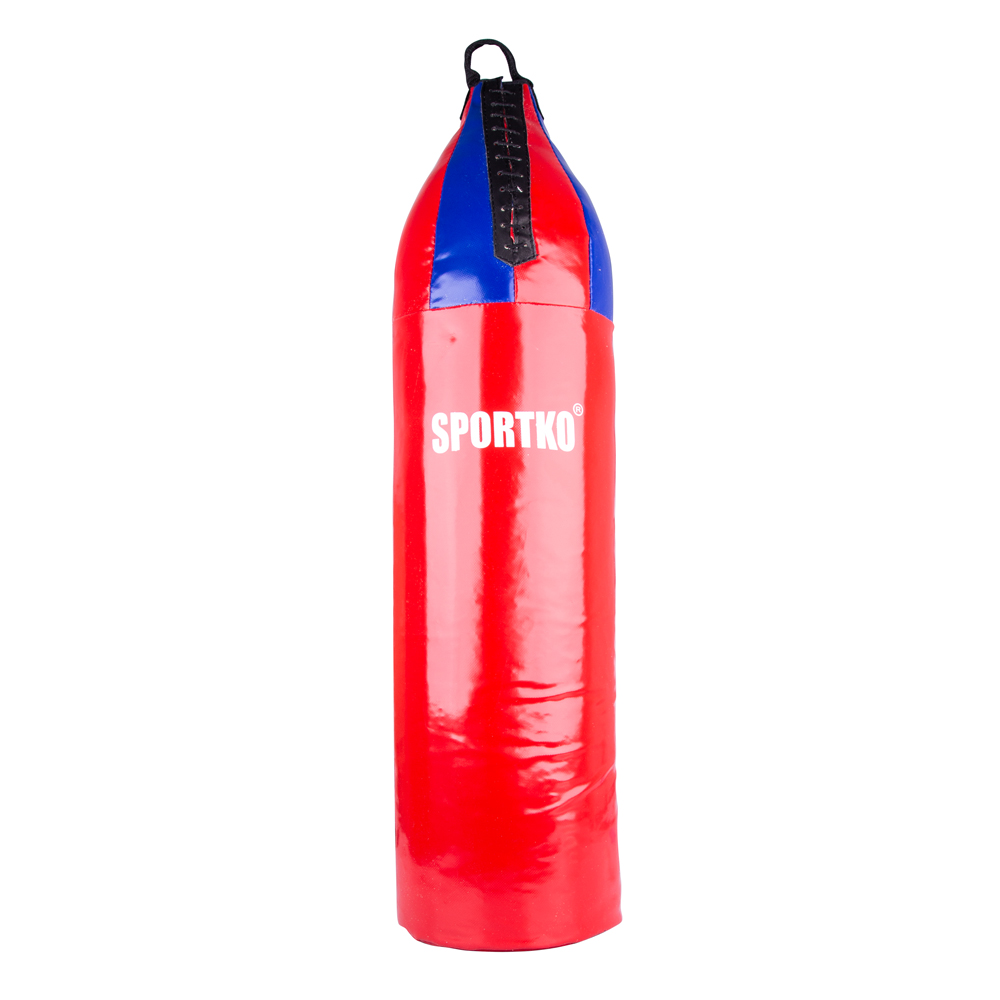 Dětský boxovací pytel SportKO MP7 24x80 cm  červeno-modrá