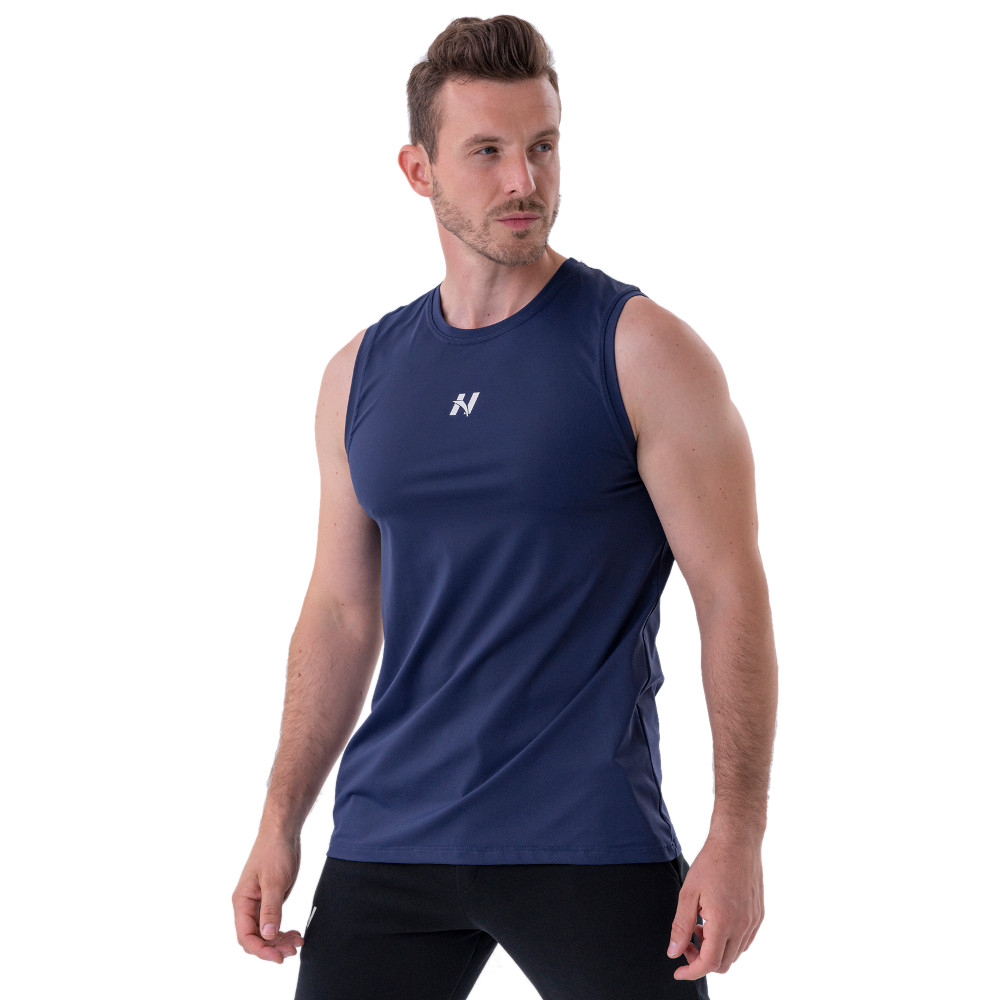 Pánské sportovní tílko Nebbia „Power“ 322  Dark Blue  L