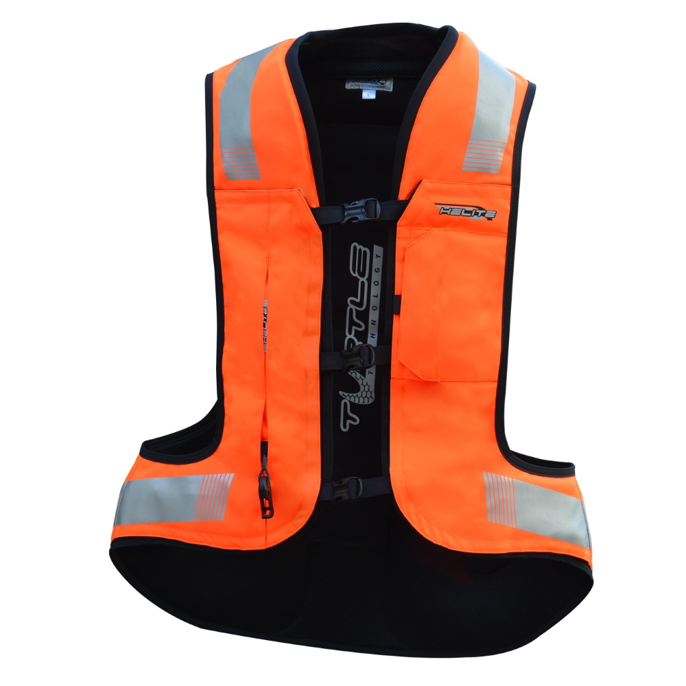 Airbagová vesta Helite Turtle 2 HiVis  oranžová  L