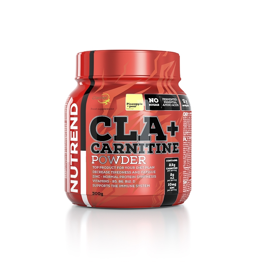 Spalovač Nutrend CLA+Carnitine Powder  ananas+hruška