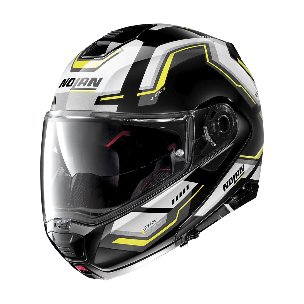 Moto helma Nolan N100-5 Upwind N-Com P/J  Glossy Black  L (59-60)