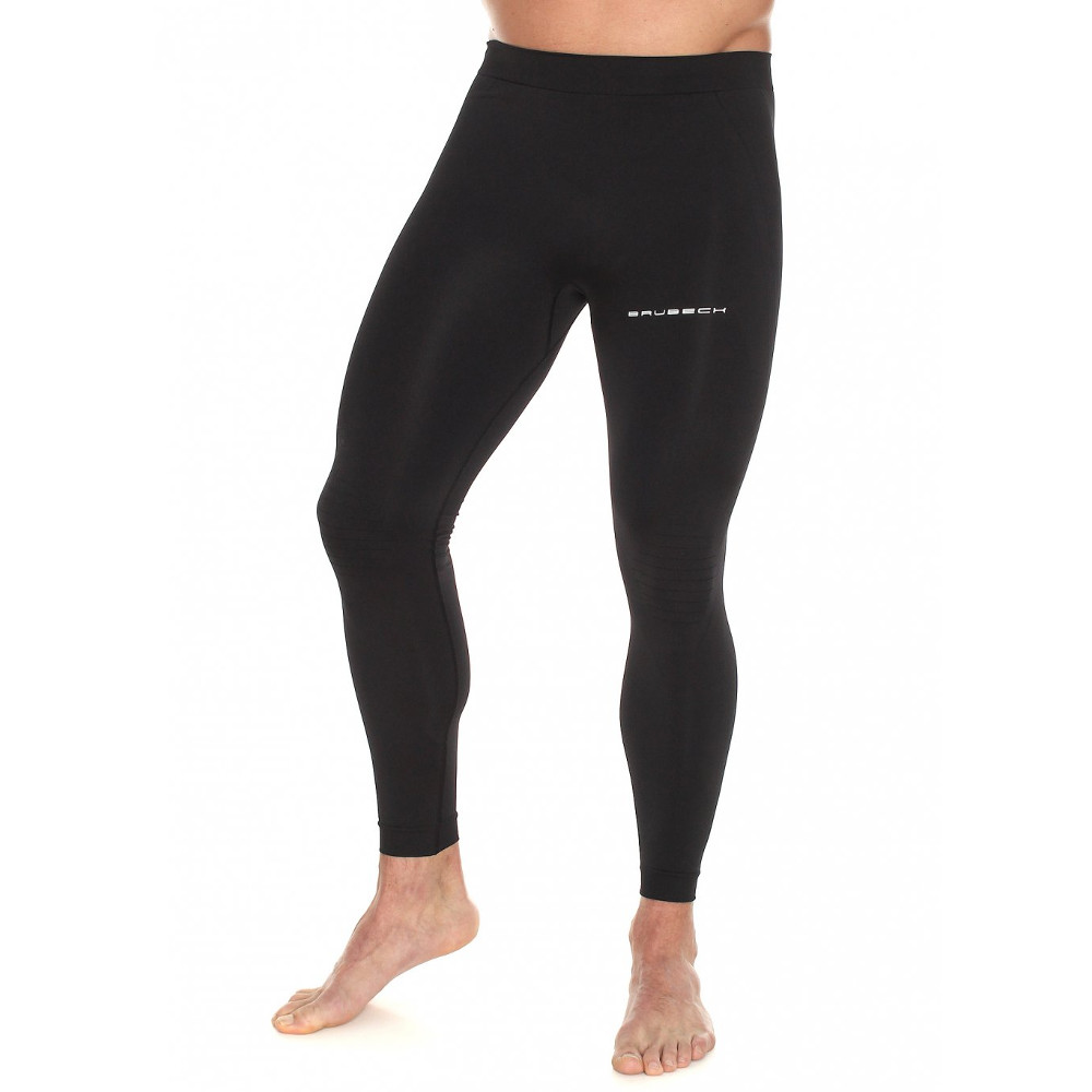 Pánské běžecké legíny Brubeck Running Force  Black  XL