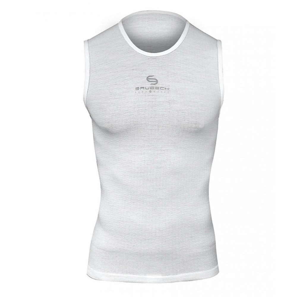 Unisex tílko Brubeck Multifunctional Base Layer 3D  White  XL