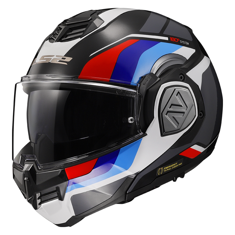 Výklopná moto přilba LS2 FF906 Advant Sport Gloss Black Blue Red