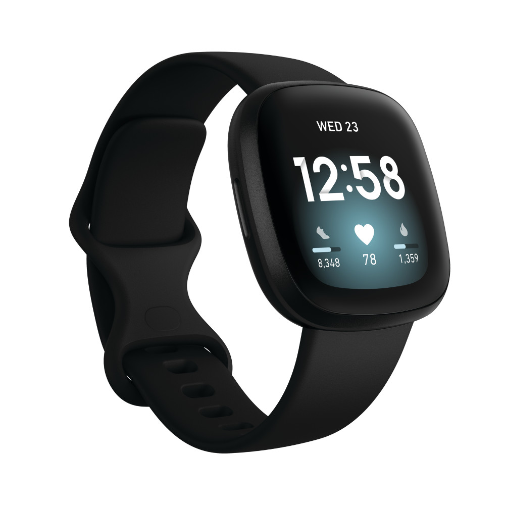 Chytré hodinky Fitbit Versa 3 Black/Black Aluminum