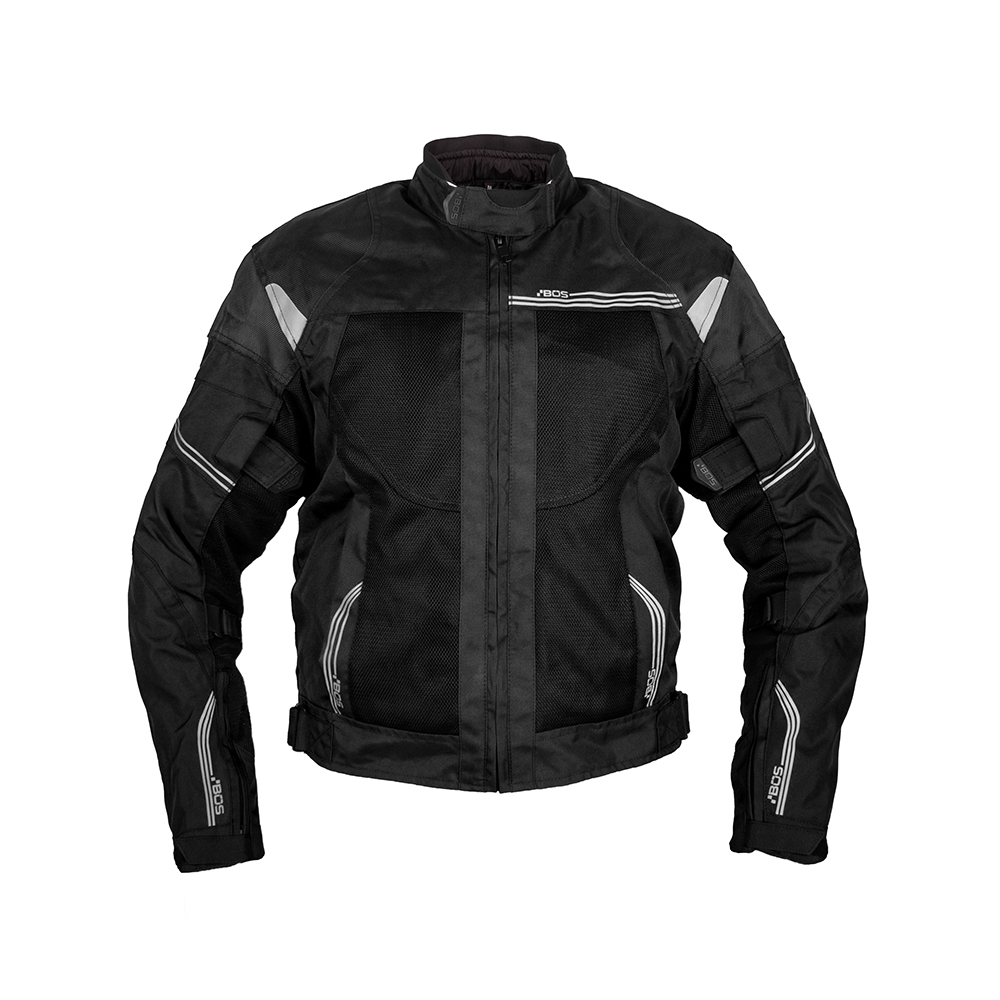 Letní pánská moto bunda BOS Hobart  Black  3XL