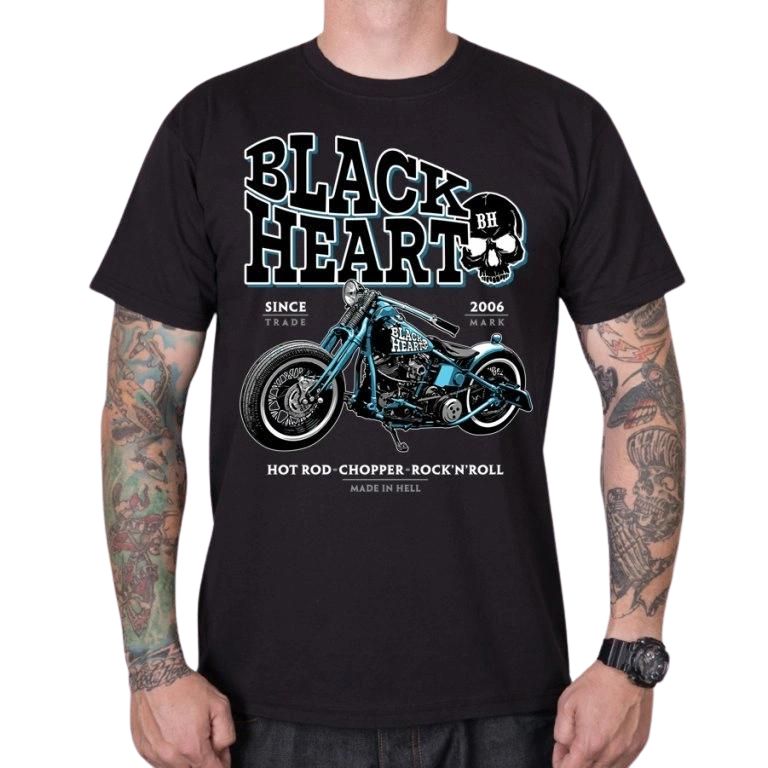 Triko BLACK HEART Blue Bobber  černá  3XL