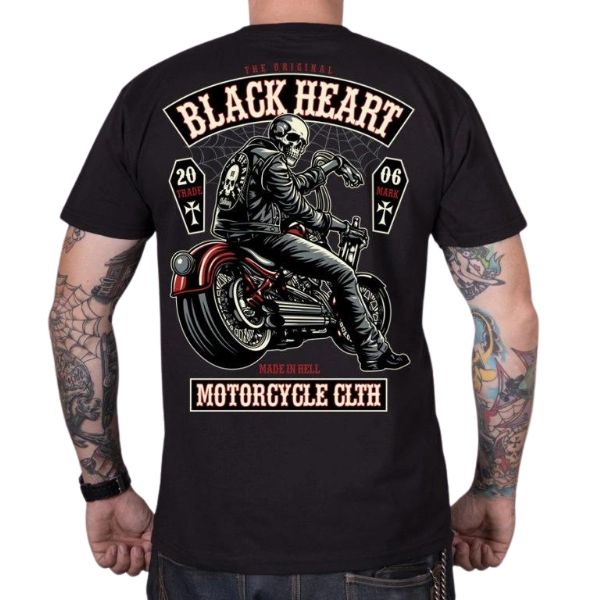 Triko BLACK HEART Coffin  černá  3XL