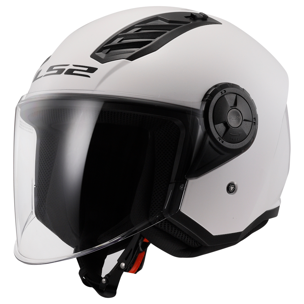 Moto přilba LS2 OF616 Airflow II Solid Gloss White  M (57-58)