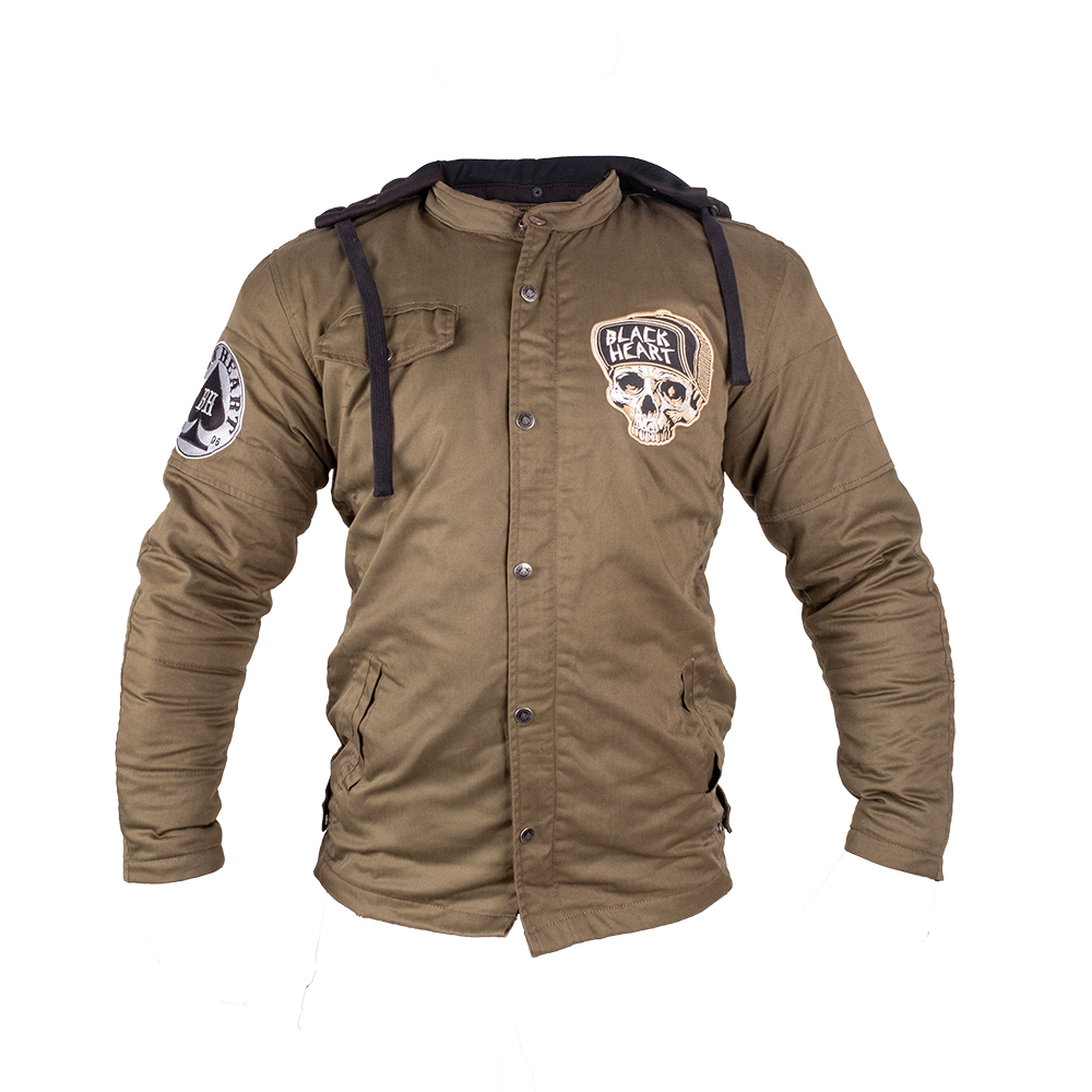 Pánská bunda W-TEC Black Heart Khaki Jacket s aramidem  Garage Built  3XL