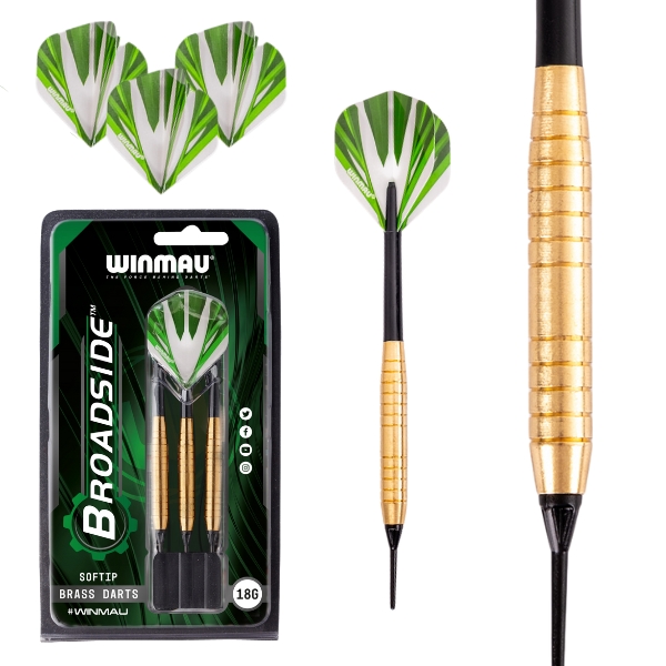 Šipky Winmau Broadside Brass Soft 3ks