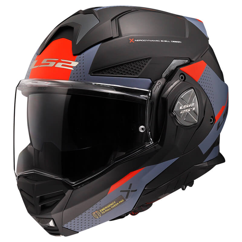 Výklopná moto přilba LS2 FF901 Advant X Oblivion Matt Black Blue P/J  M (57-58)