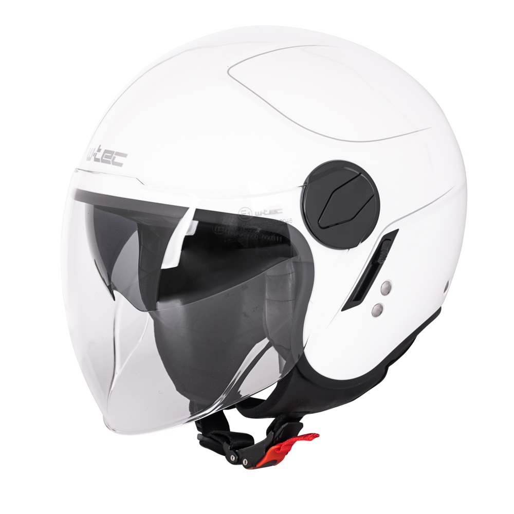 Přilba na skútr W-TEC Vernante  Glossy White  XS (53-54)